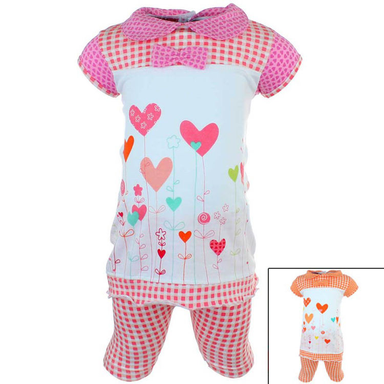 Picture of IK755- TOM AND KIDDY 2PCS COTTON SET 1-12 MNTHS